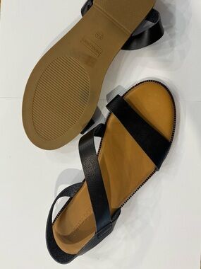 Cynthia Rowley Black and Tan Women's Strappy Sandals